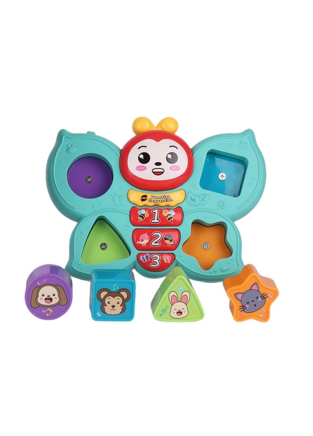 Дитяча іграшка-сортер "Метелик" з музикою 21х26х6,6 см Bambi (267658683)