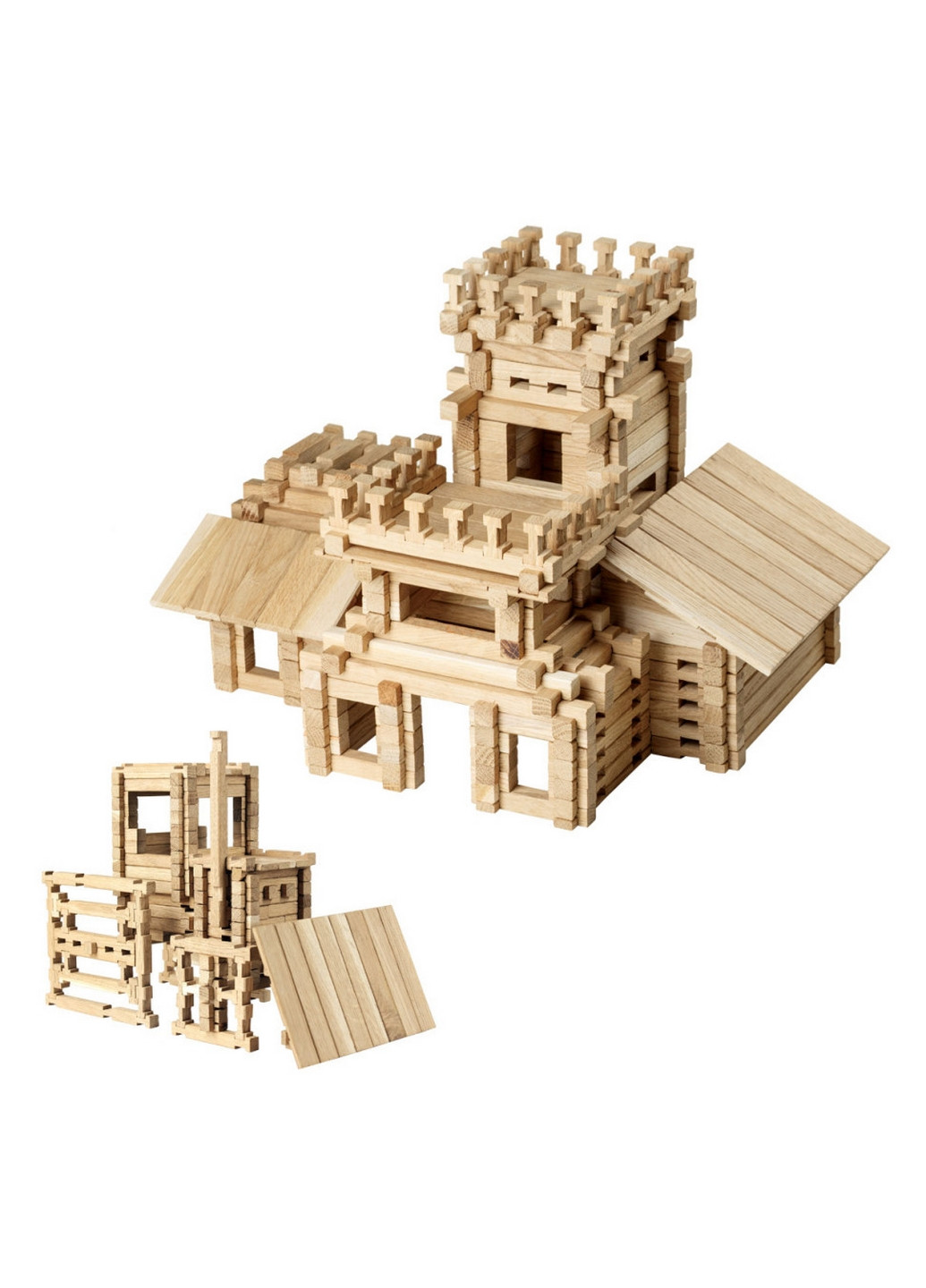 Деревянный конструктор "Замок", 294 детали 30,3х37,5х9 см Igroteco (267658656)