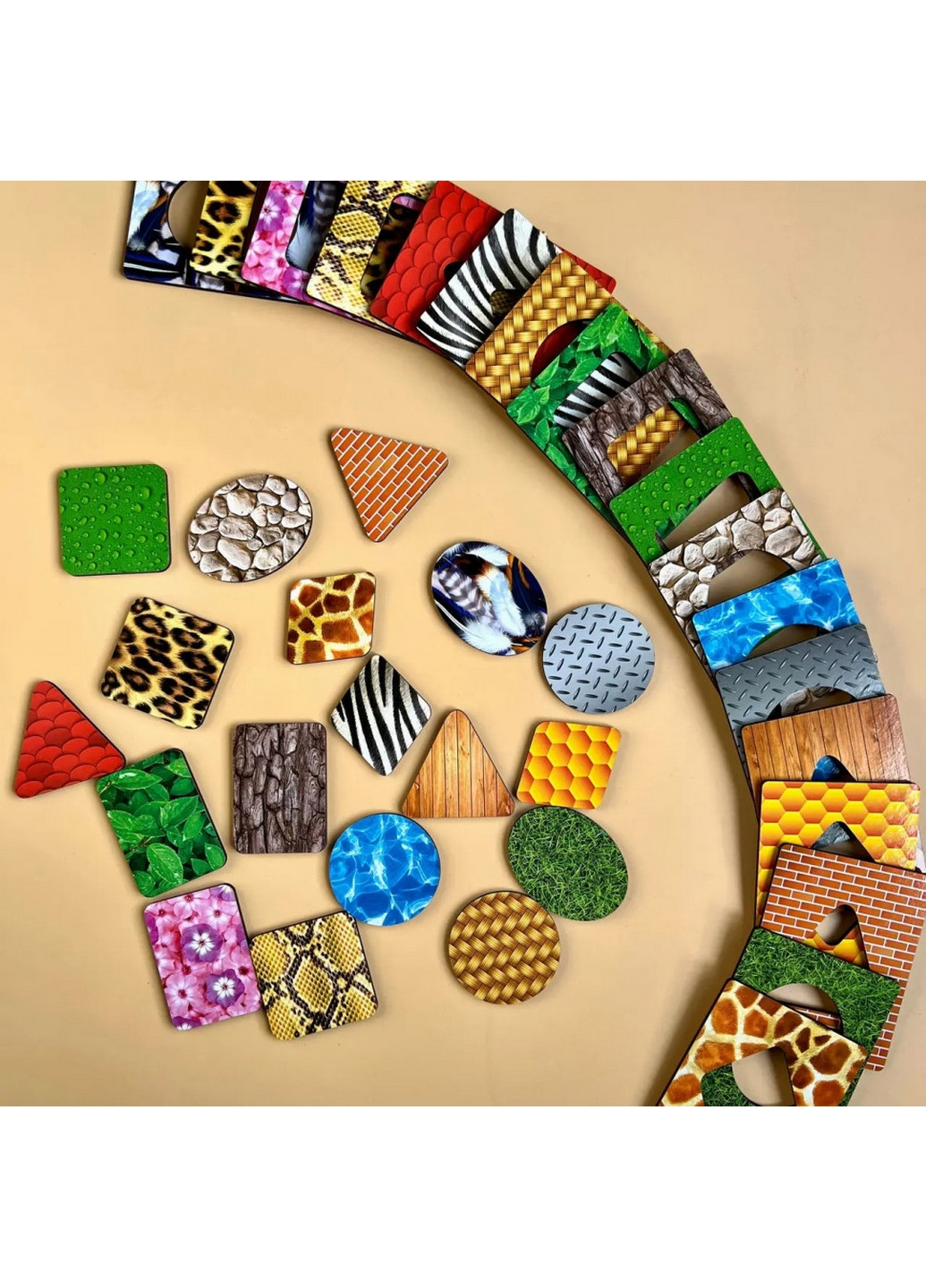 Деревянные Досточки Сегена "Перья" с узорами 4х12х17,5 см Ubumblebees (267658659)