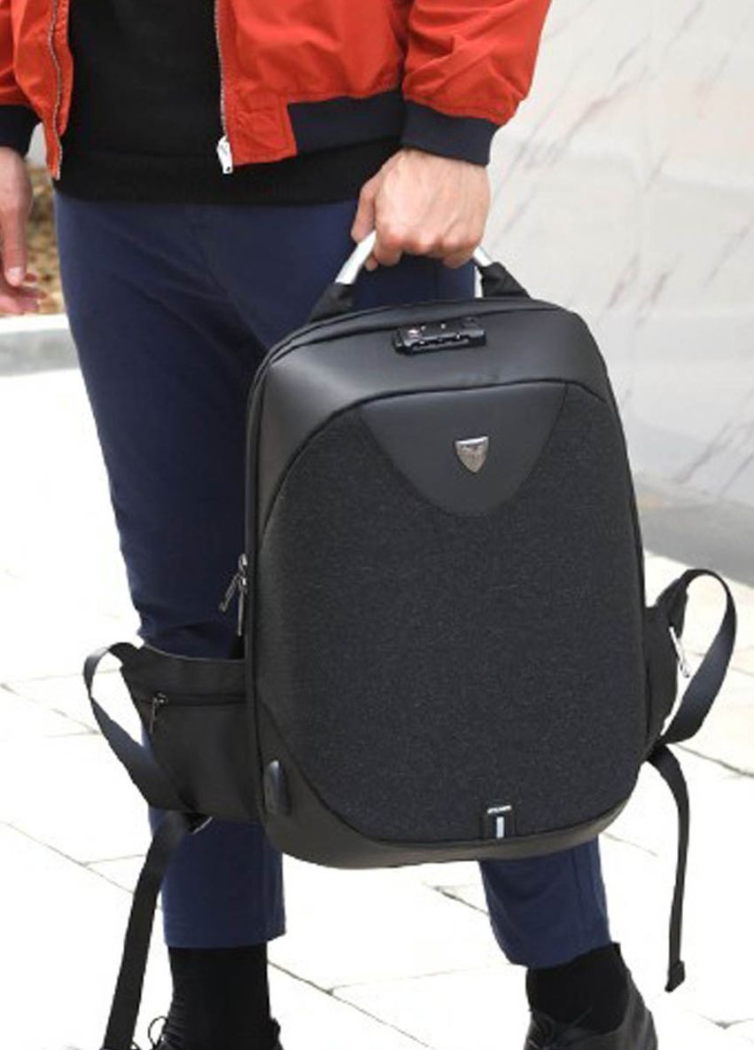 Рюкзак городской B00208 для ноутбука 15.6" с USB объем 24л. Черный (AH-B00208-2268) Arctic Hunter (267577696)