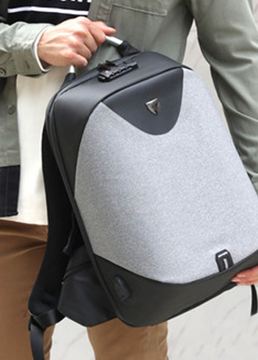 Рюкзак городской B00208 для ноутбука 15.6" с USB объем 24л. Серый (AH-B00208-2946) Arctic Hunter (267577807)