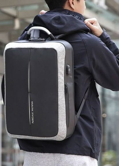 Рюкзак міський Case MR6832 BK для ноутбука 15,6" з USB об'єм 20 л. (MR6832-17-2233UA) Mark Ryden (267577760)