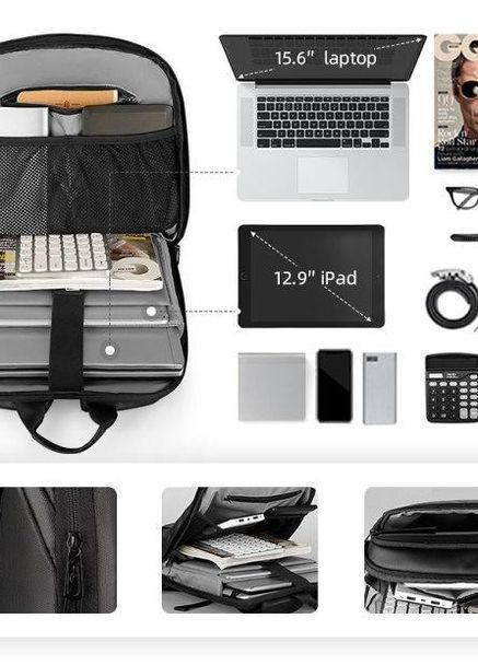 Рюкзак Blend MR9813 13 л для ноутбука 15,6" Черный (MR9813-00-2596UA) Mark Ryden (267577773)