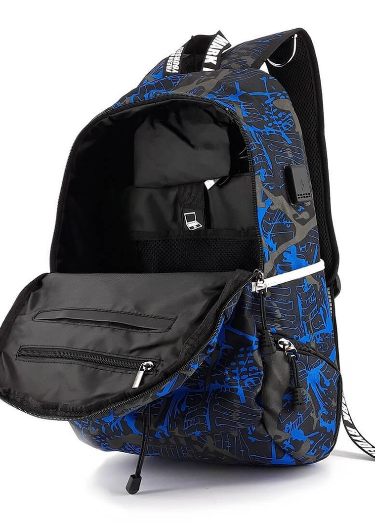 Рюкзак MR6008 DynamicPlanet для ноутбука 15,6" с USB объем 23 л. Темно-синий (MR6008CD-07-2485UA) Mark Ryden (267577749)