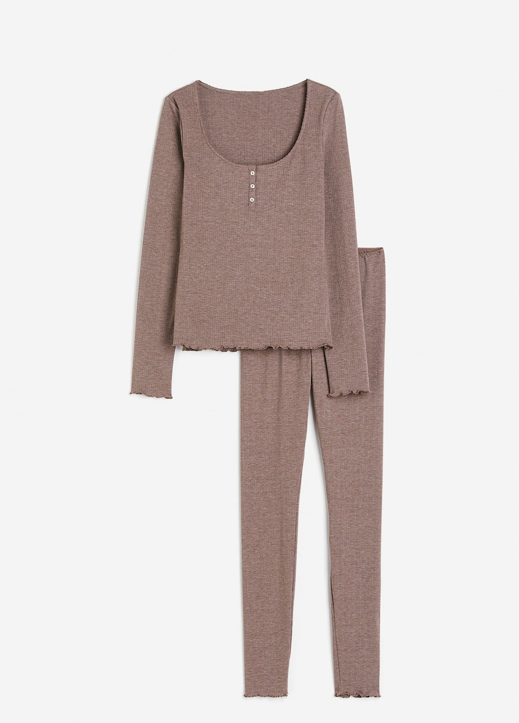 Серо-коричневая всесезон пижама H&M