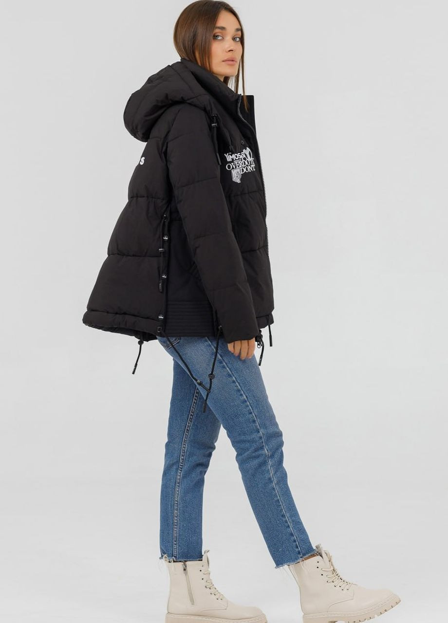 Черная зимняя куртка зимняя молодежная Yimosis