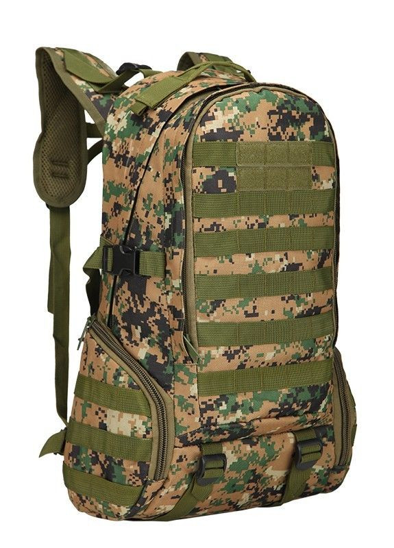 Тактичний штурмовий військовий рюкзак Armour Tactical Oxford 600D (із системою MOLLE) 30 літрів Зелений Піксель No Brand c30 (267729131)