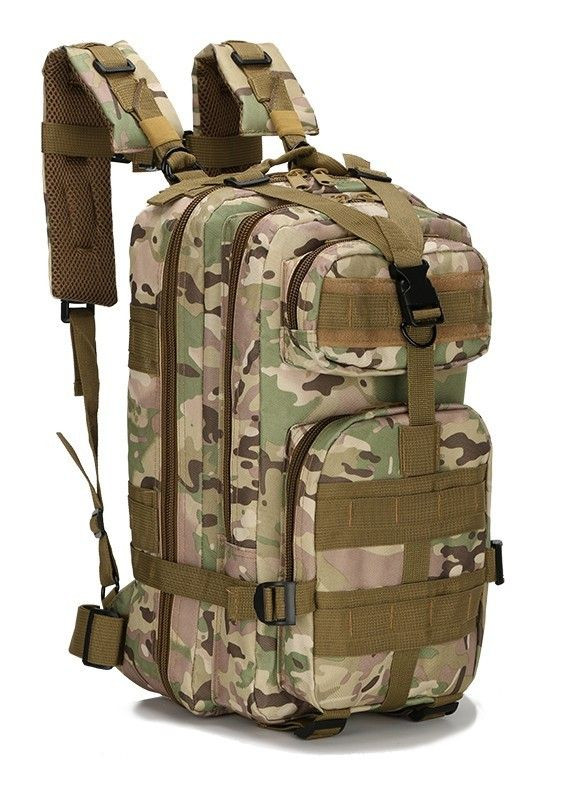 Тактичний штурмовий військовий рюкзак Armour Tactical М25 Oxford 600D (з системою MOLLE) 20-25 літрів Мультикам No Brand m25 (267729141)