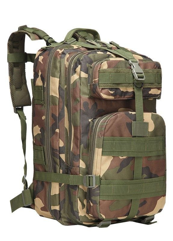 Тактический штурмовой военный рюкзак Armour Tactical Oxford 600D (с системой MOLLE) 45 литров Лесной Камуфляж No Brand b45 (267729125)