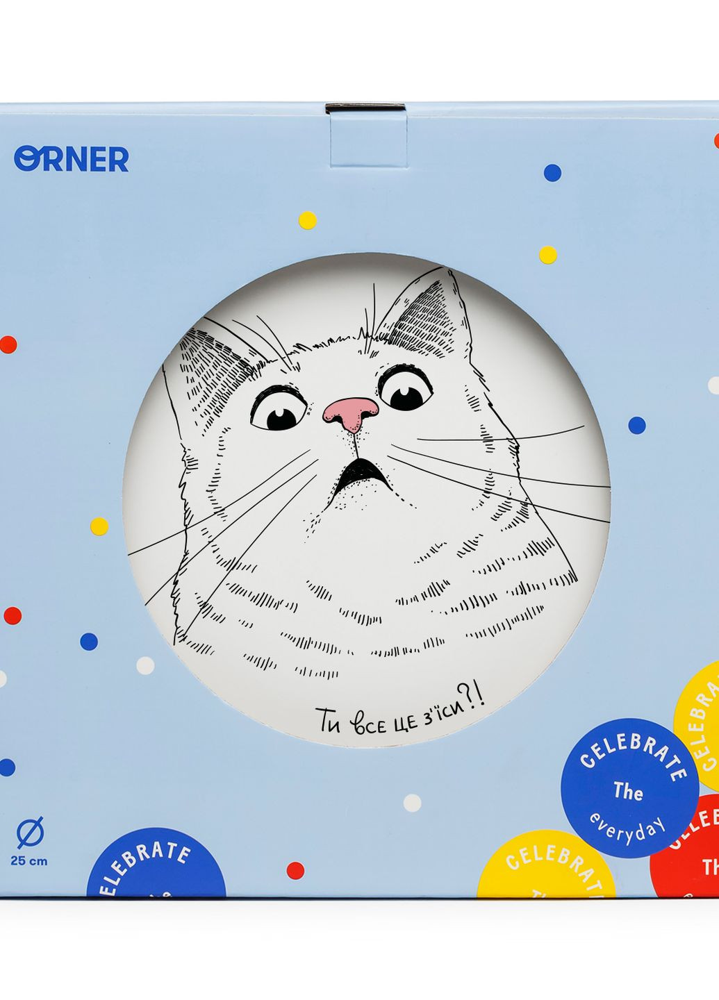 Тарелка "Удивленный кот" (UA) Orner (267727473)
