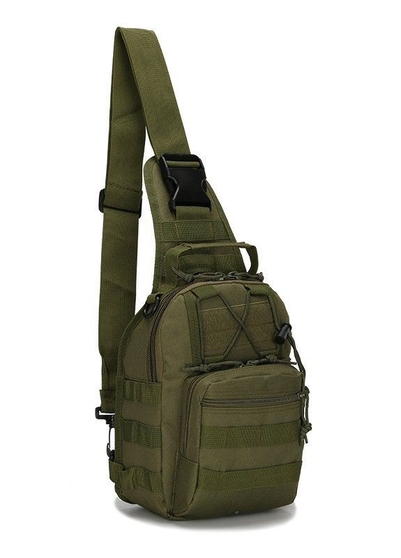 Тактический штурмовой военный рюкзак сумка с одной лямкой Armour Tactical М3 Oxford 600D (с системой MOLLE) 5 литров Олива No Brand m3 (267729163)
