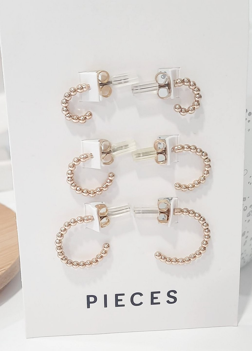 Комплект из 3 пар сережек Pieces (267810255)