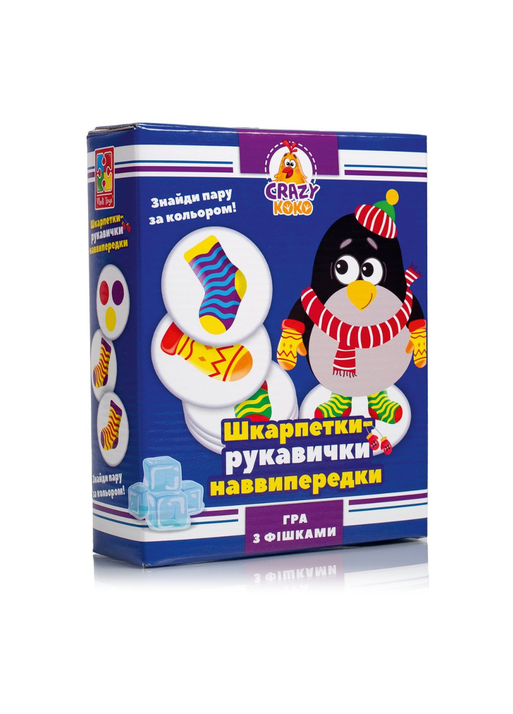 Игра настольная развлекательная Crazy Koko "Носки-перчатки" VT8025-05 (укр) Vladi toys _ (267966227)