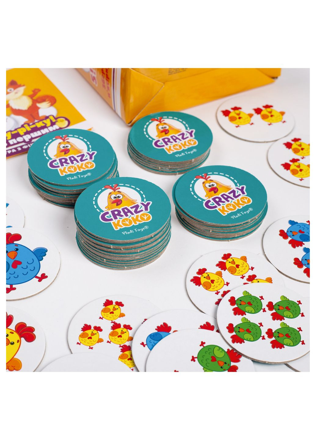 Гра настільна розважальна Crazy Koko "Ку-ку-рі-ку!" VT8025-08 (укр) Vladi toys _ (267966233)