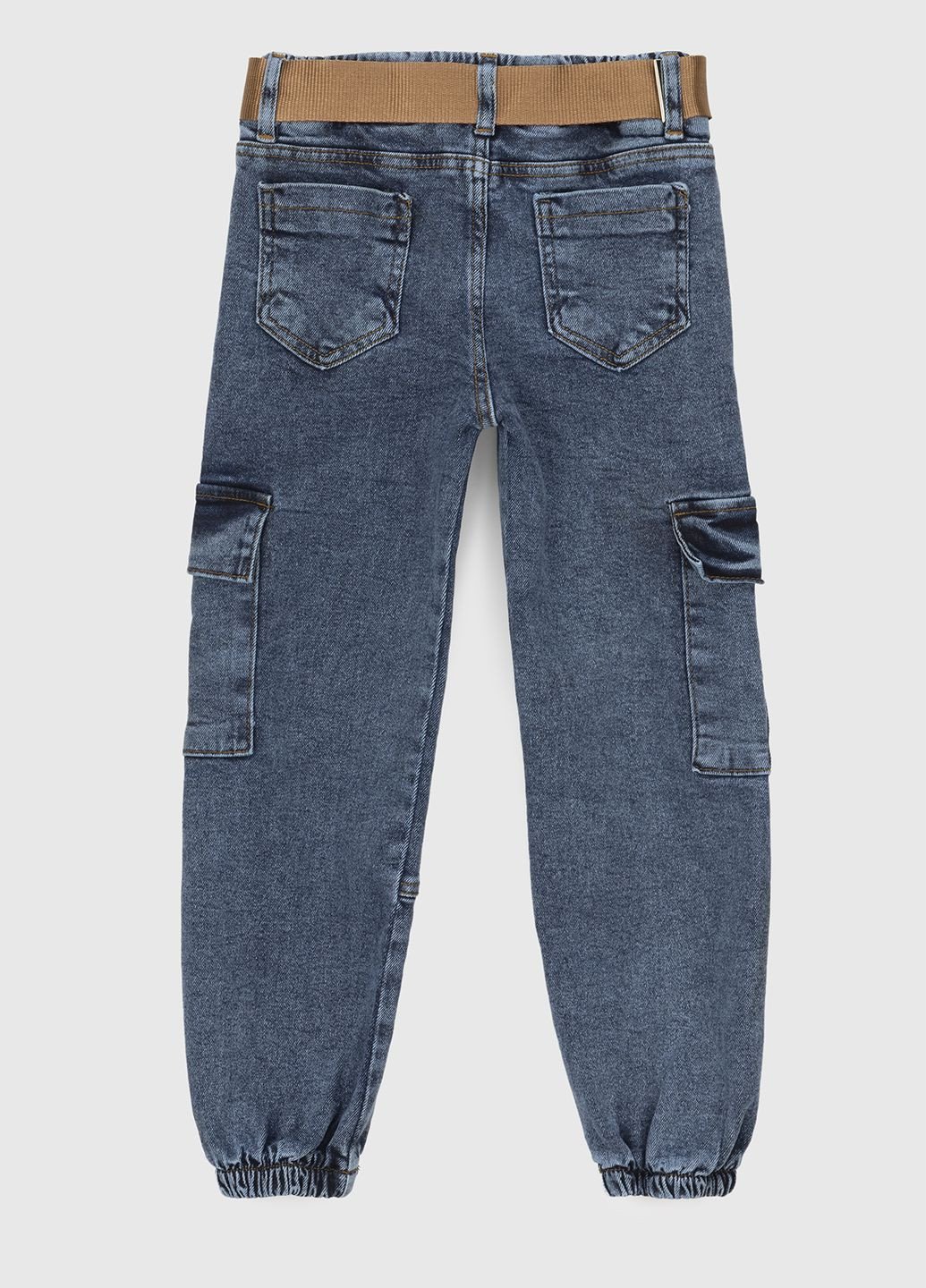 Синие демисезонные джинсы с манжетом Adk