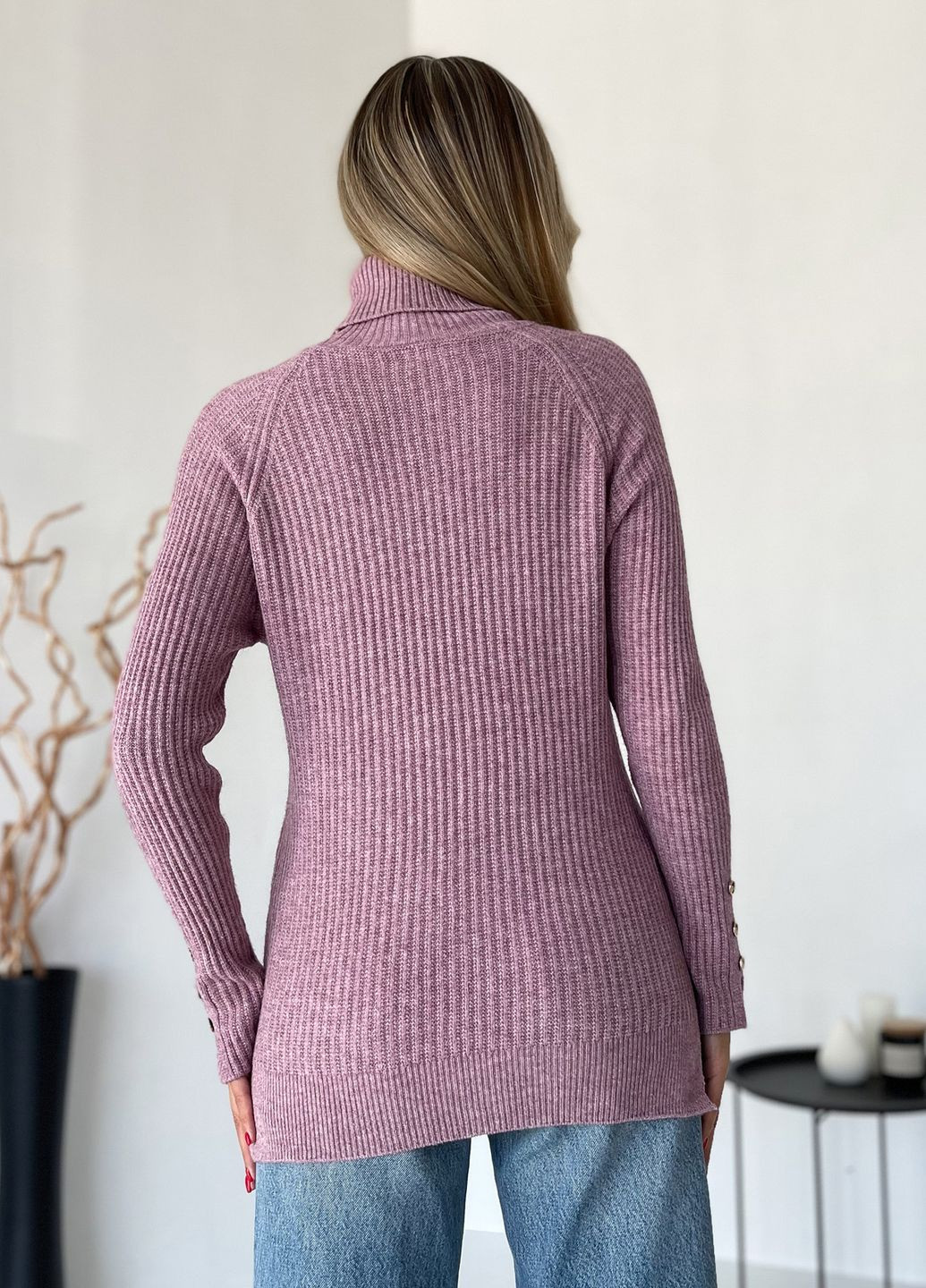 Фиолетовый зимний свитера ISSA PLUS WN20-577