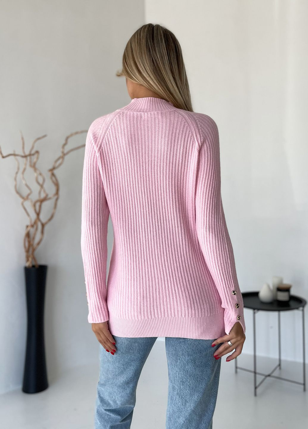 Розовый зимний свитера ISSA PLUS WN20-578