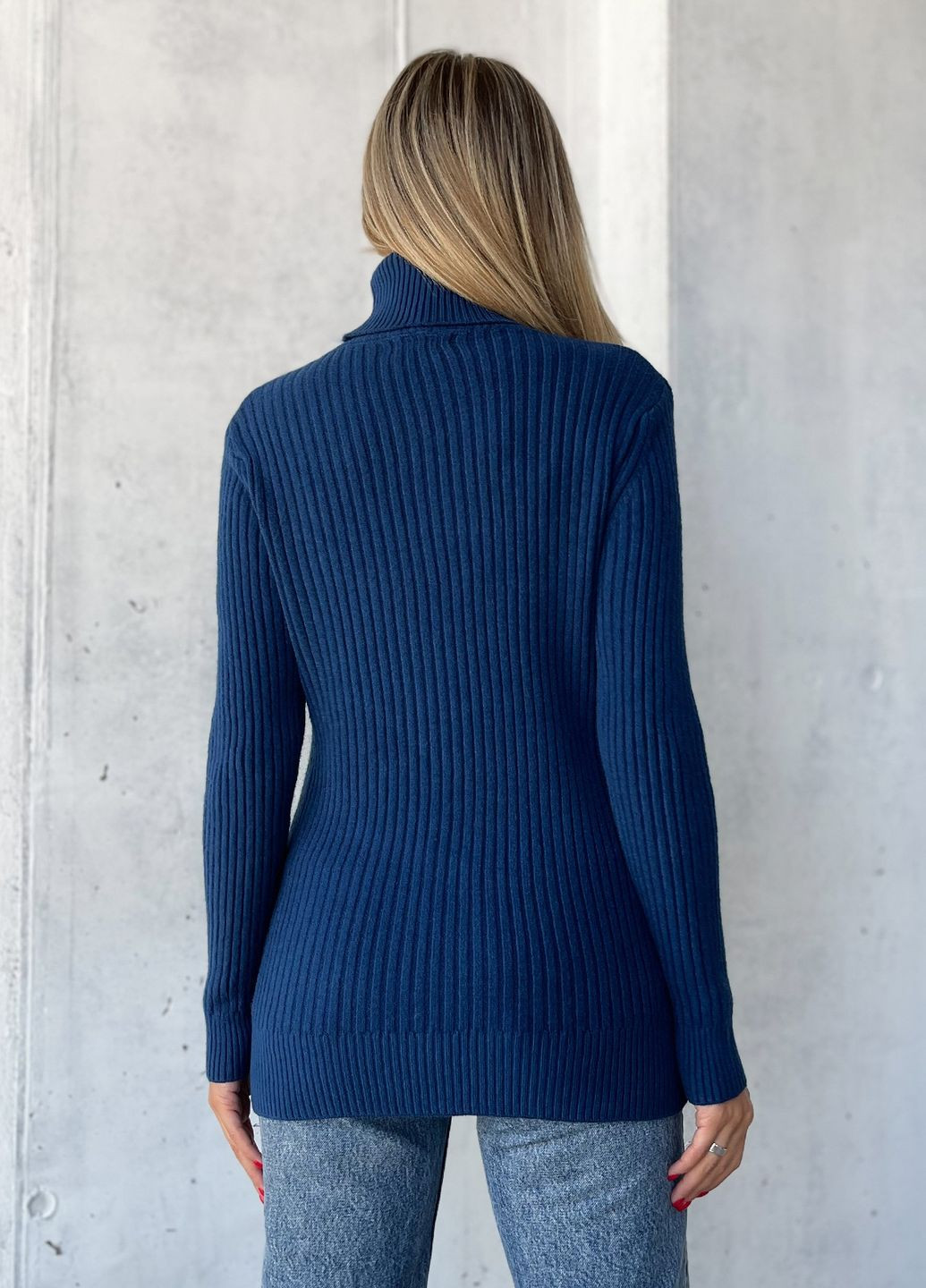 Синий зимний свитера ISSA PLUS WN20-575