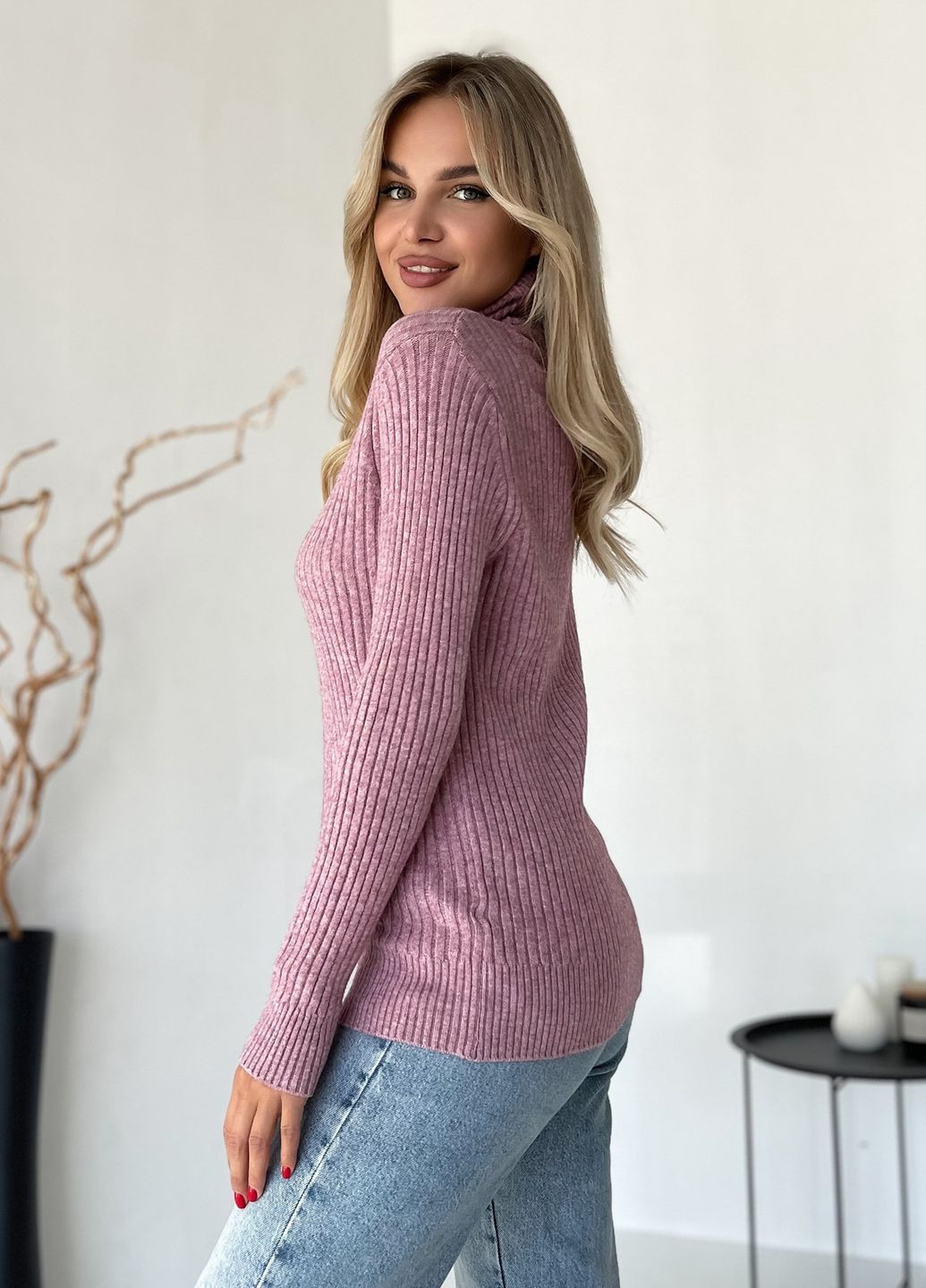 Фиолетовый зимний свитера ISSA PLUS WN20-575