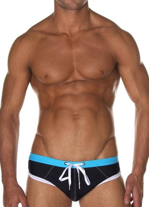 Мужские черные пляжные мужские плавки Pinky Senson