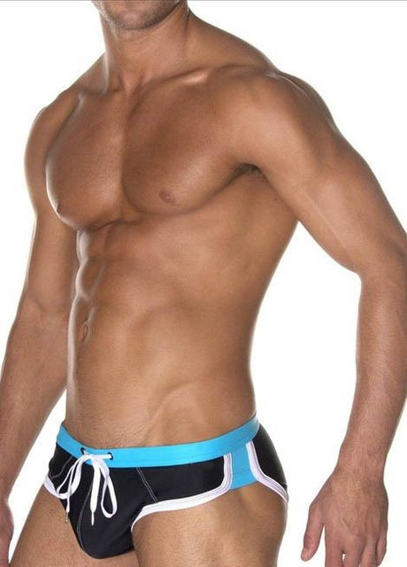 Мужские черные пляжные мужские плавки Pinky Senson