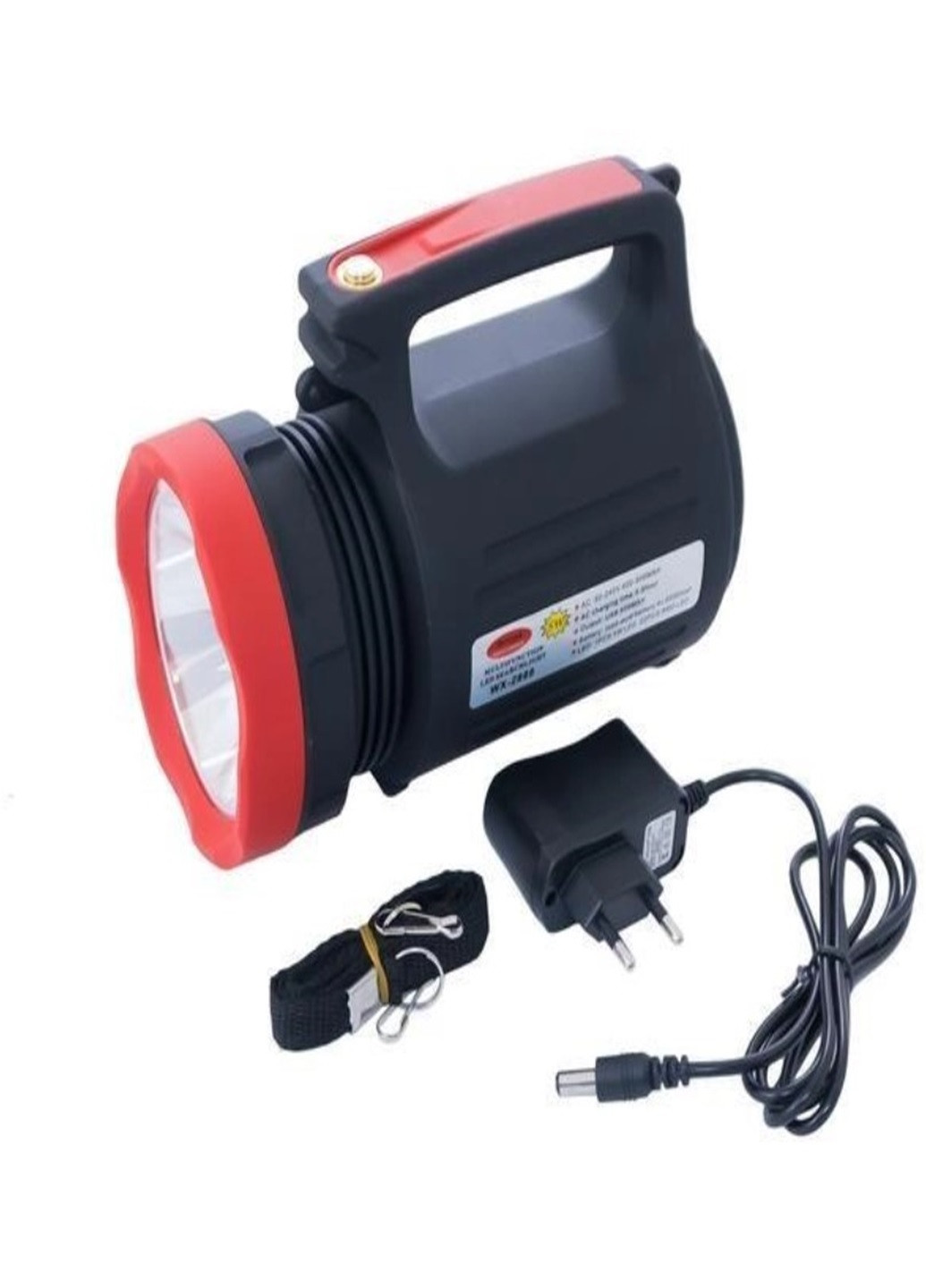 Акумуляторний ліхтар світлодіодний ручний переносний похідний прожектор із зарядним пристроєм Power Bank 2886 Yajia (268221571)