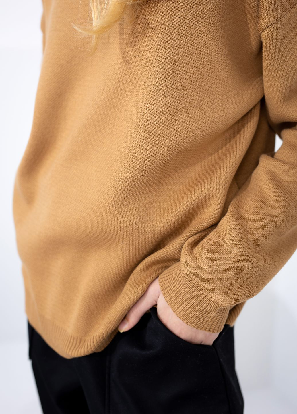 Бежевый демисезонный свитер Top Hat Kids