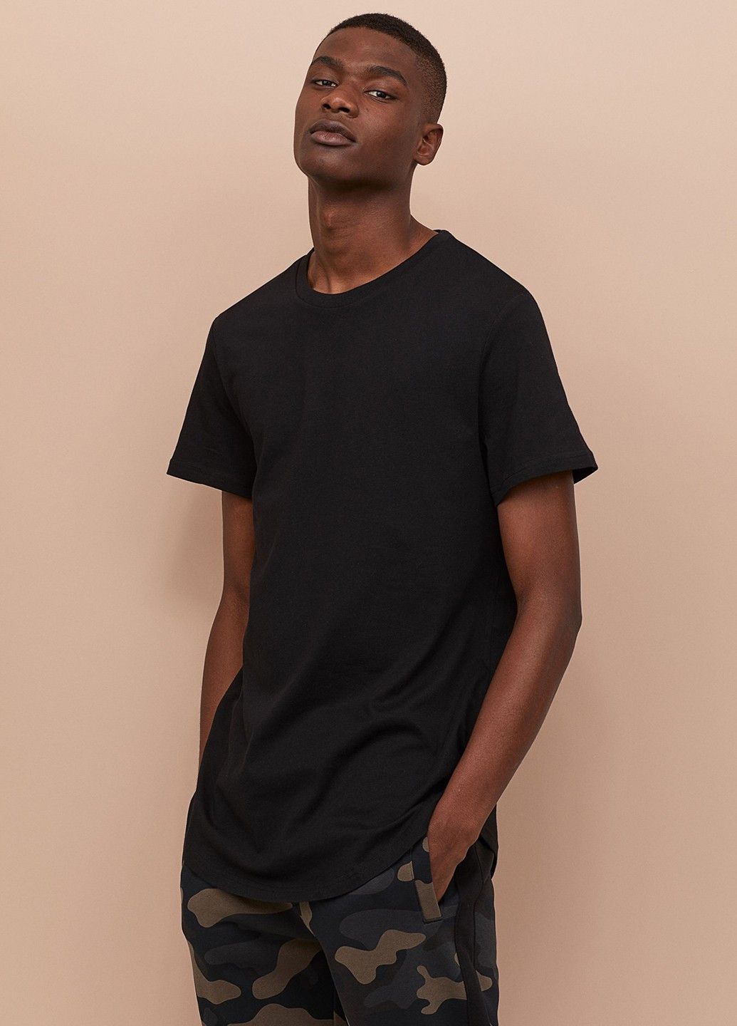 Черная футболка H&M