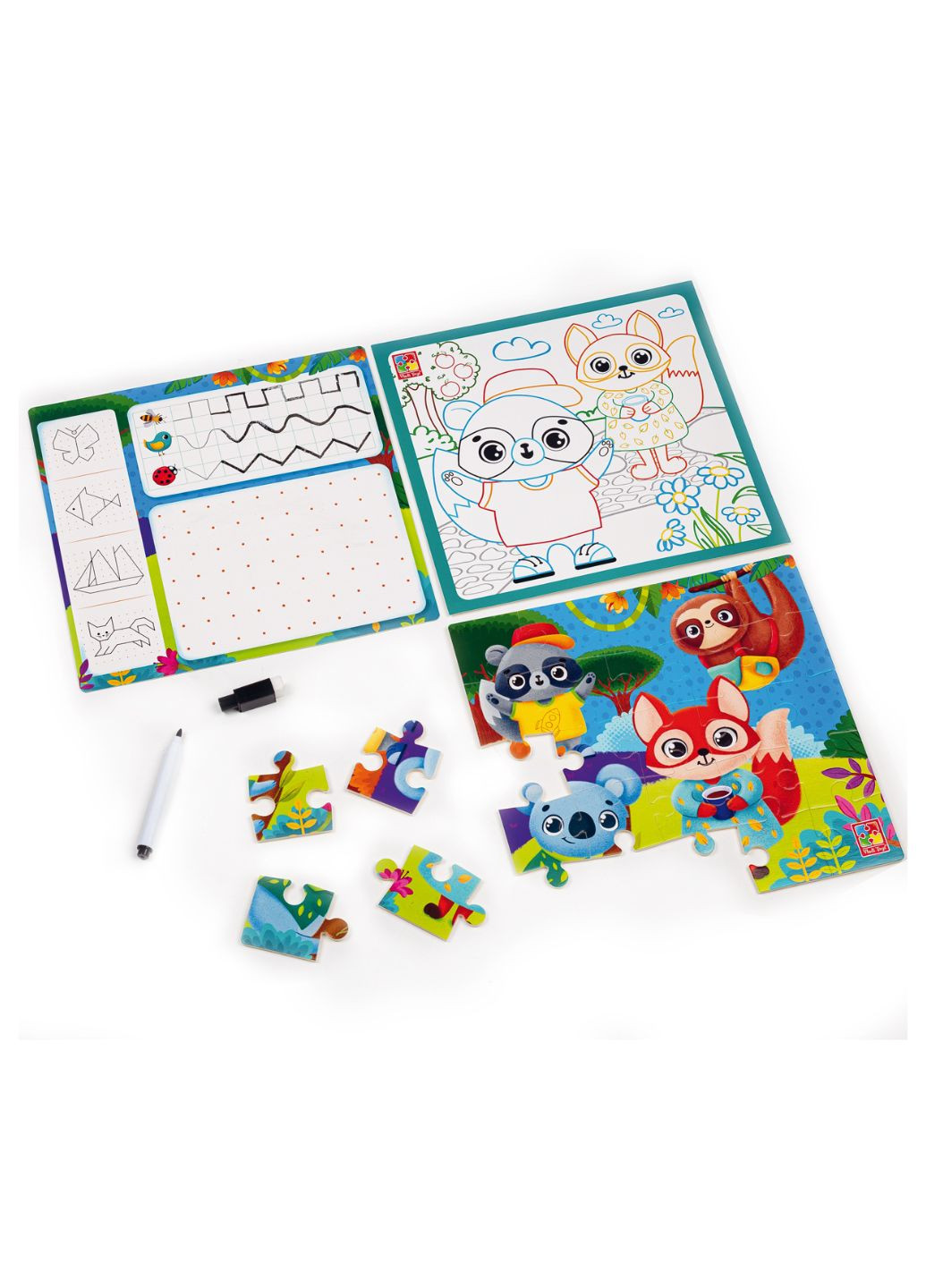 Игра настольная "Набор 4в1. Зверюшки"VT2002-03 (укр) Vladi toys (267966217)