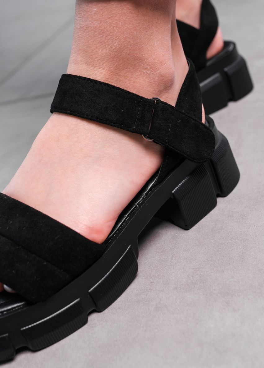 женские сандалии sheba 3629 37 размер 24 см черные Fashion