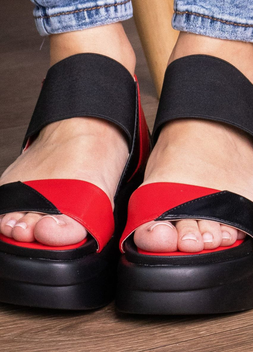 женские сандалии rebel 3039 38 размер 24,5 см красные Fashion