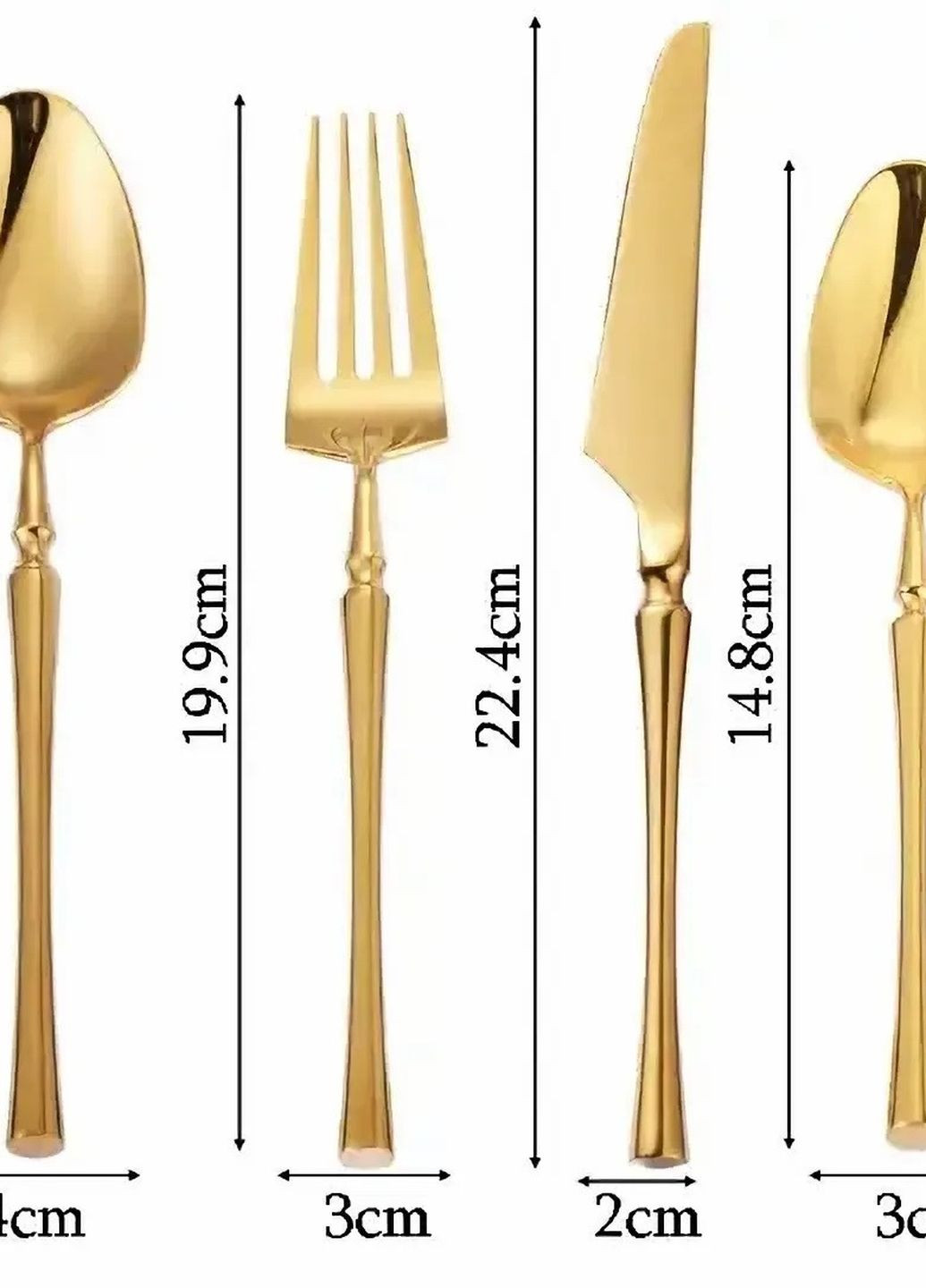 Ложка чайная золотого цвета Innsbruck из нержавейки. Приборы для ресторанов кафе и дома REMY-DECOR (267897167)