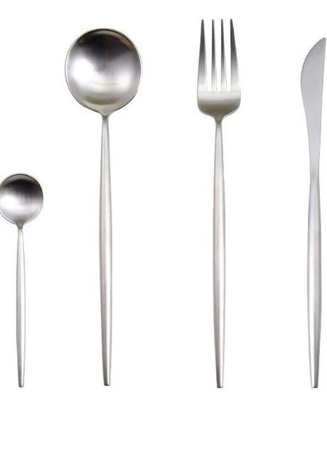 Ложка чайная серебряного цвета из нержавейки. Приборы для ресторанов кафе и домашнего стола REMY-DECOR (267897138)