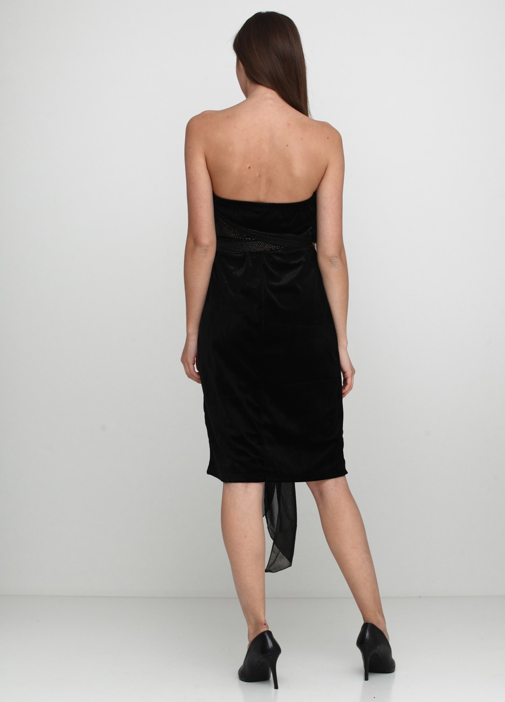 Черное коктейльное платье Avon однотонное