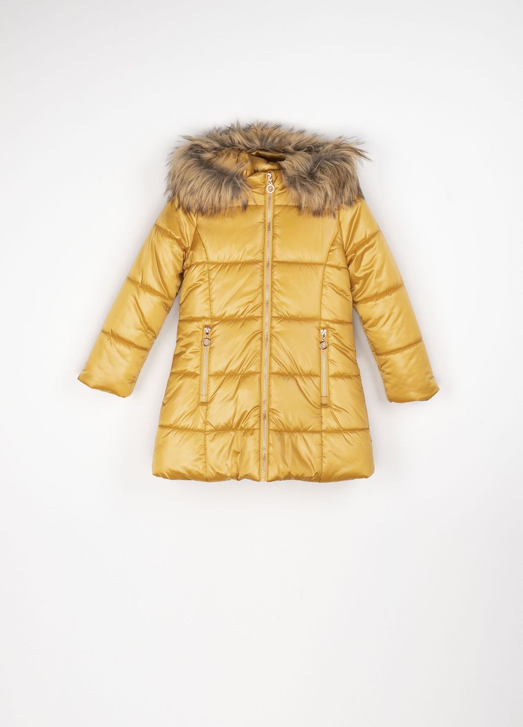 Горчичная зимняя пальто Coccodrillo