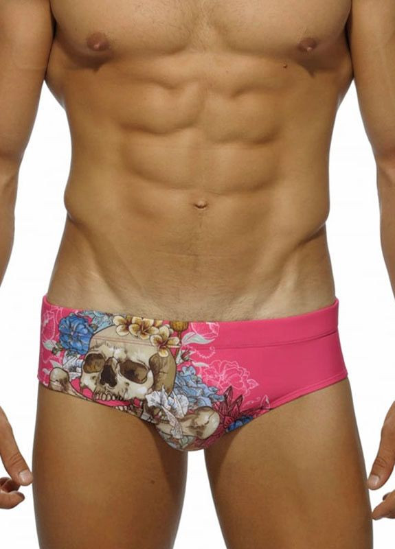 Мужские розовые пляжные мужские плавки для купания UXH