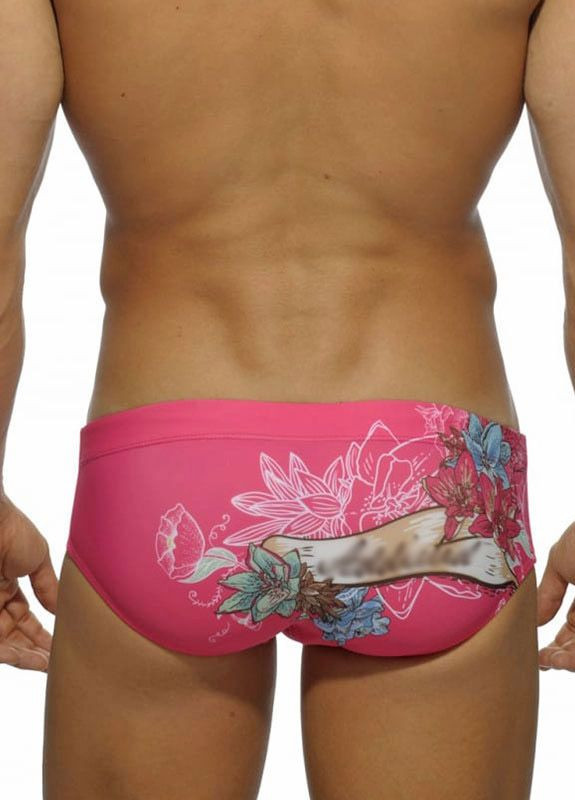 Мужские розовые пляжные мужские плавки для купания UXH