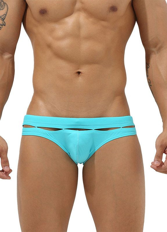 Мужские голубые пляжные мужские плавки Seobean