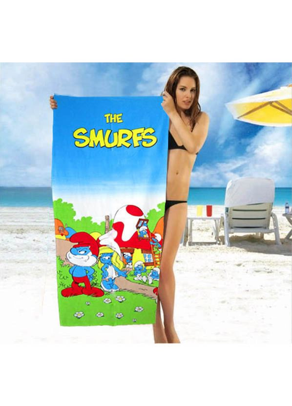 Пляжное полотенце Смурфики Shamrock (267928723)