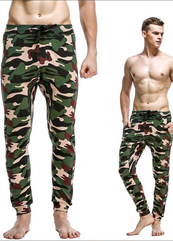 Комбинированные демисезонные мужские штаны хаки Seobean