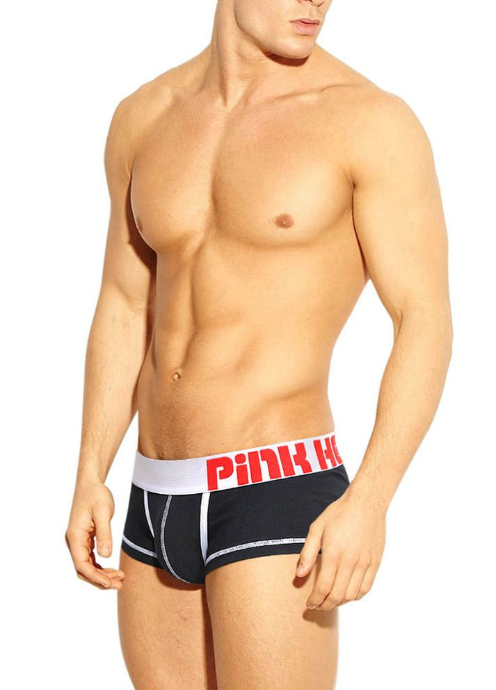 Мужские черные трусы Pink Hero (267928804)
