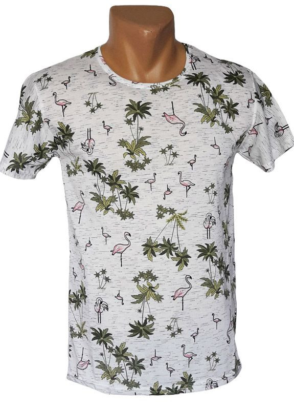 Белая мужская футболка WDR