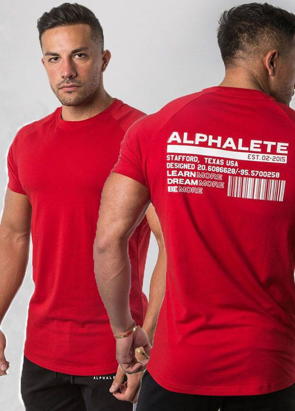 Красная красная футболка Alpha