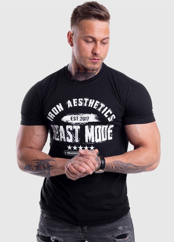 Черная винтажная футболка BUTZ