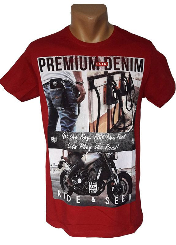 Красная красная футболка Highlander