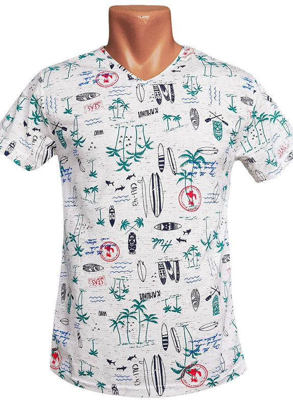 Белая мужская футболка Leonidas