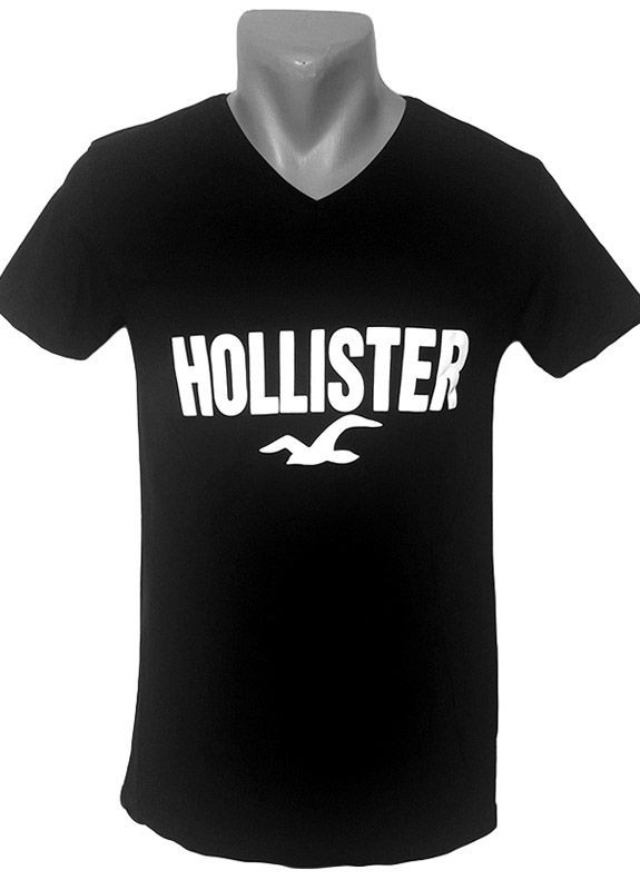 Черная футболка hollister Leonidas