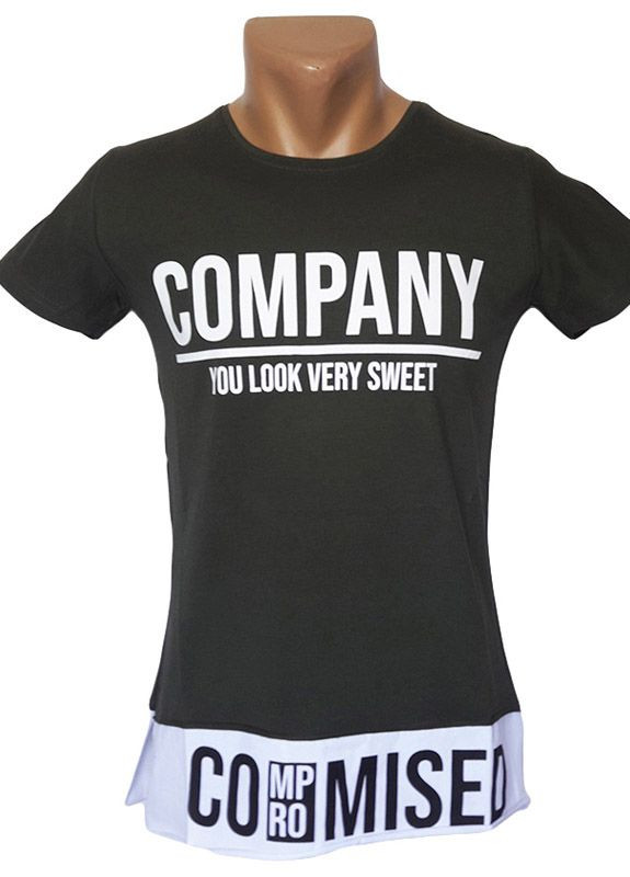 Зеленая удлиненная мужская футболка Virage