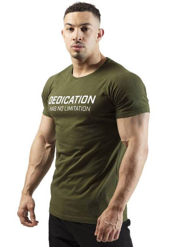 Зеленая мужская зеленая футболка Alpha
