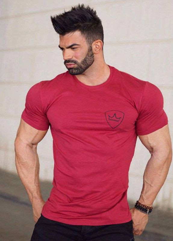 Бордова футболка чоловічі MCET